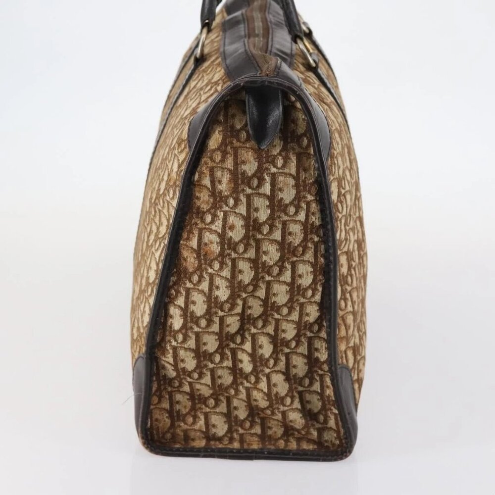 Christian Dior Trotter Canvas Boston Bag Brown - Picture 5 of 16